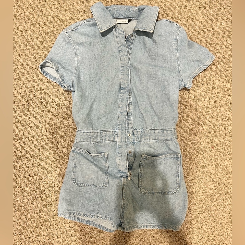 denim romper